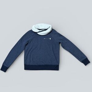 Abercrombie & Fitch Sherpa Cowl Neck Sweatshirt